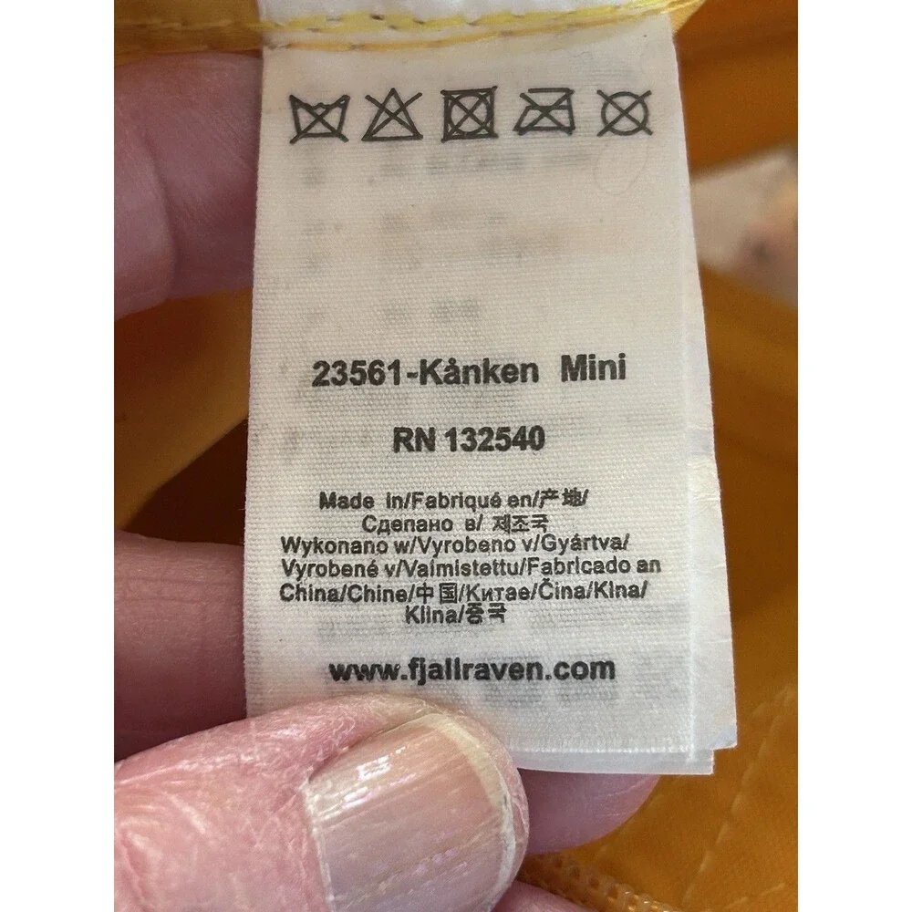 Fjallraven Kanken Mini Backpack Ochre Golden Yellow 11